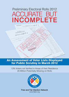 2013 GE Preliminary Electoral Rolls 2012 Accurate But Incomplete 2013 GE Preliminary Electoral Rolls 2012 Accurate But Incomplete