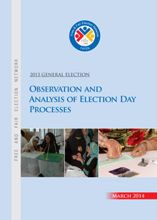 2013 General Election Observation and Analysis of Election Day Processes